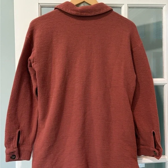 Madewell Textural Knit Shirt-Jacket Button Down size Small - Picture 6 of 8